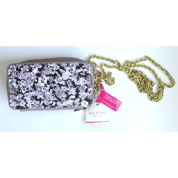 Isaac Mizrahi New York Women Multicolor Floral Print Travel Ready Crossbody NWT - Picture 7 of 16